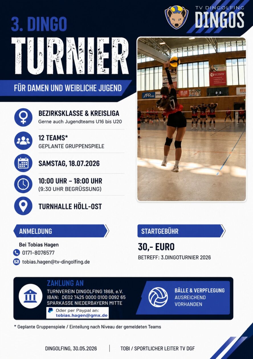 Ausschreibung Dingo Turnier 2026